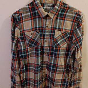 🔴3/$10🔴Arizona Boys sz 18-20 plaid flannel shirt